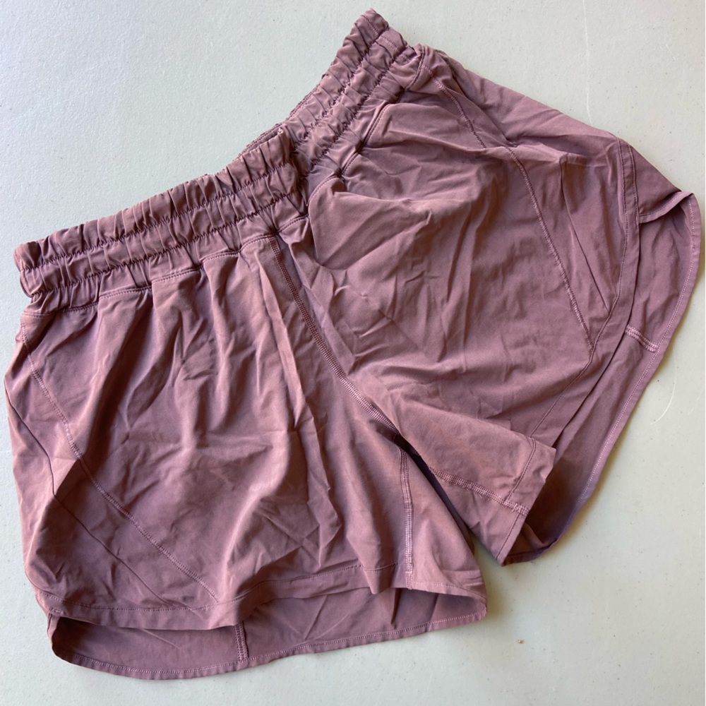 Lululemon Lined Shorts size 10 EUC mauve 
lavender/plum toned color